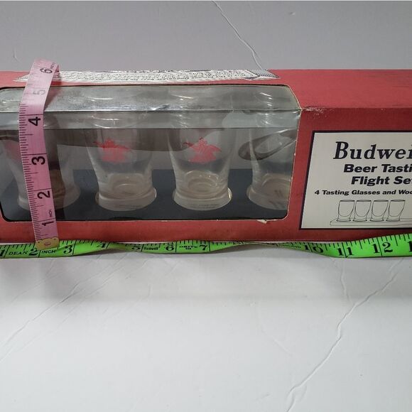 Budweiser Beer Tasting Flight Set Glassware - Picture 7 of 8